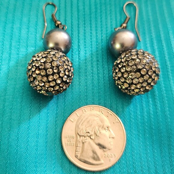 BOLD and BEAUTIFUL SUITE of GRAY PEARL JEWELRY : NECKLACE, BRACELET, EARRINGS - Picture 7 of 16